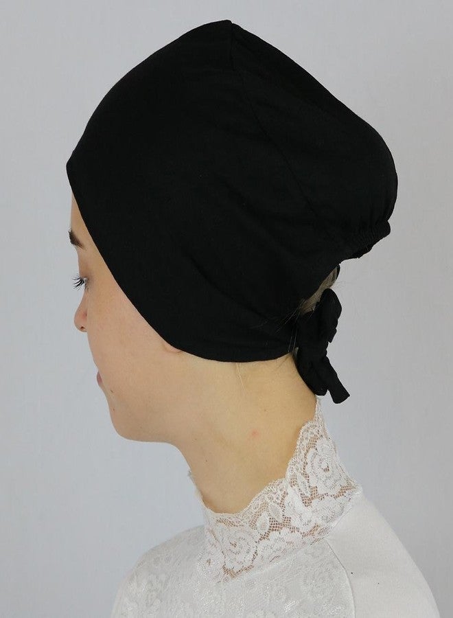Modefa Non-Slip Cotton Bonnet (Black) - Image 4